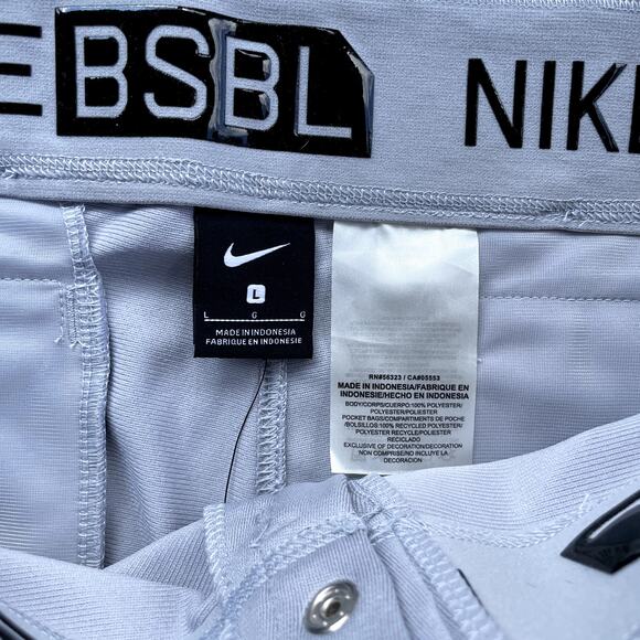 Nike BSBL Men's Gray Dri-FIT Baseball Knickers Cropped Pants - Size L - Picture 5 of 10